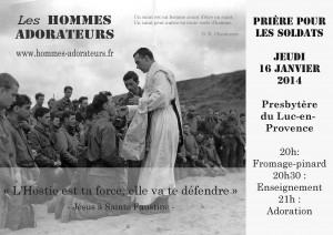 affiche priere soldats